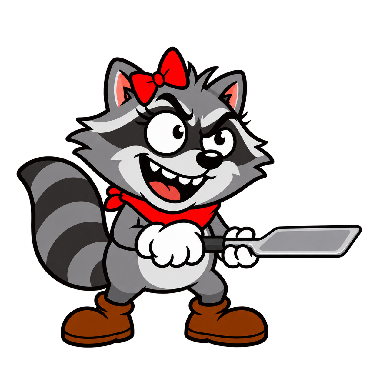 Trash Panda raccoon character design